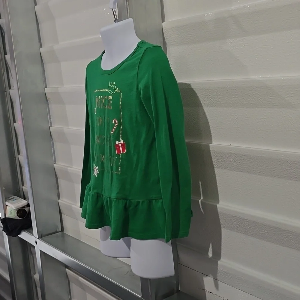 Children's‎ Place Green Christmas Shirt Size 4T
